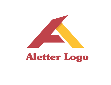 abstract letter a logo