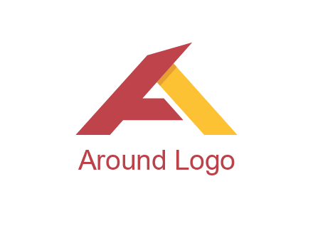 abstract letter a logo