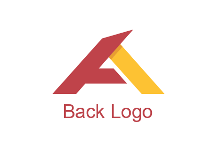 abstract letter a logo