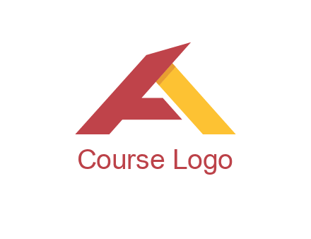 abstract letter a logo