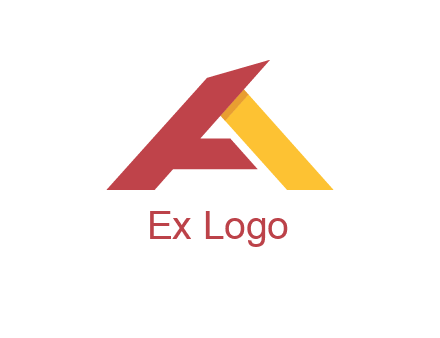 abstract letter a logo