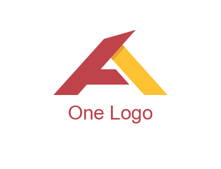 abstract letter a logo