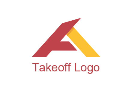 abstract letter a logo