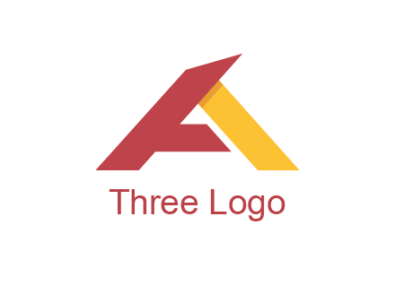 abstract letter a logo
