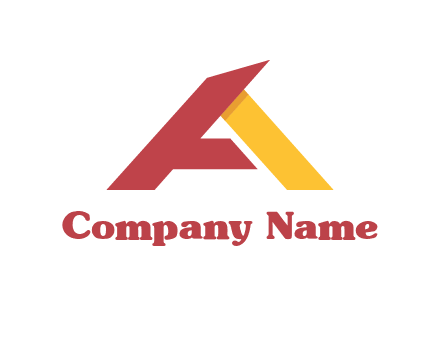 abstract letter a logo