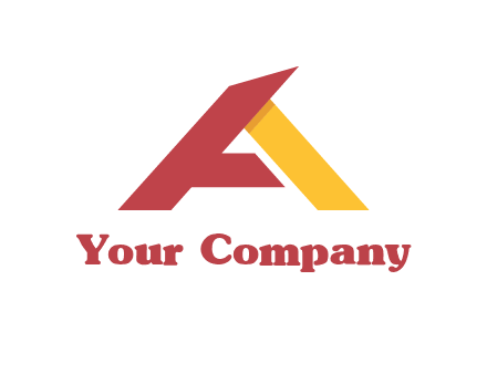 abstract letter a logo