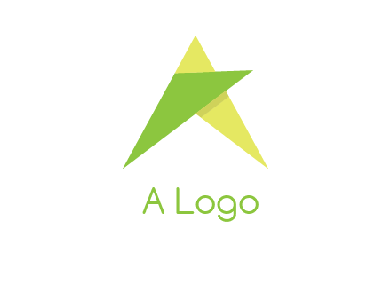 abstract letter a logo