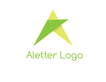 abstract letter a logo