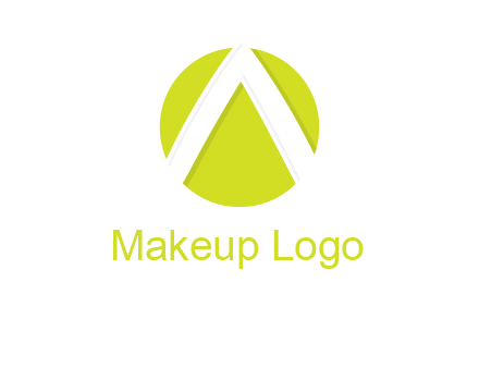 arrow inside the circle forming letter A logo