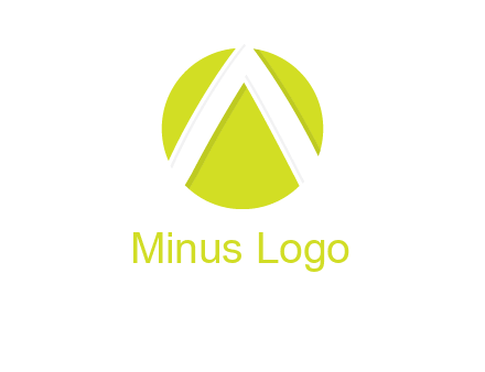 arrow inside the circle forming letter A logo