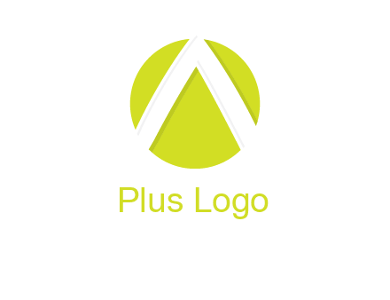 arrow inside the circle forming letter A logo