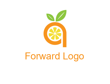 orange incorporated with letter a logo