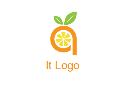 orange incorporated with letter a logo