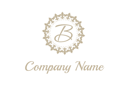 elegant letter b logo