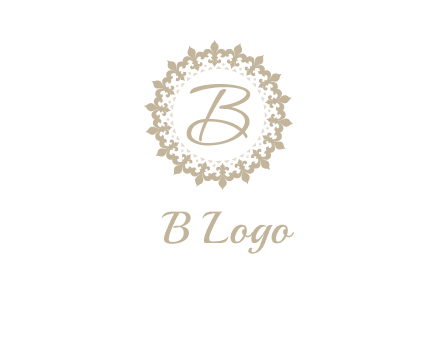 elegant letter b logo