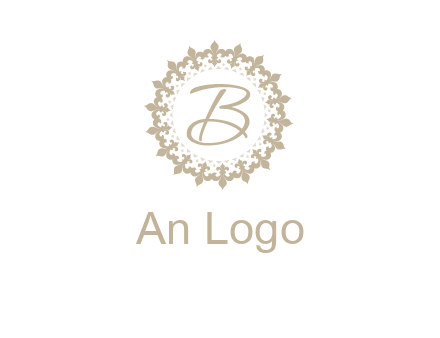 elegant letter b logo