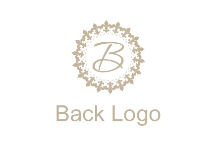 elegant letter b logo