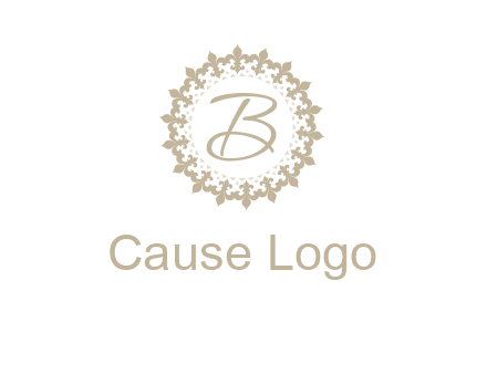elegant letter b logo