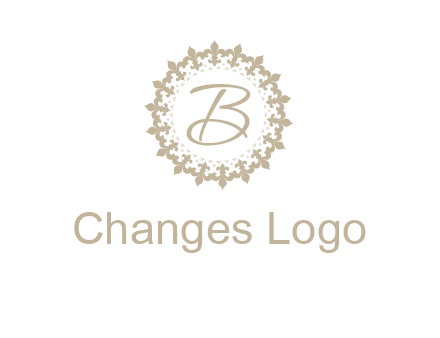 elegant letter b logo