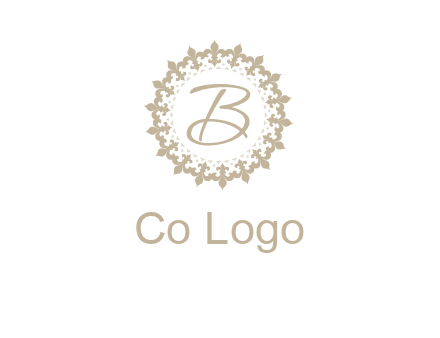 elegant letter b logo