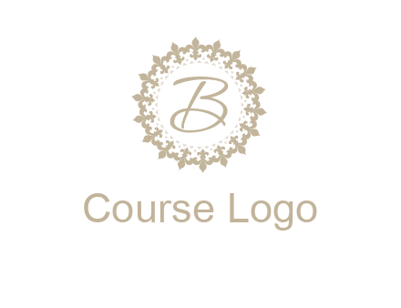 elegant letter b logo