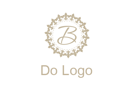 elegant letter b logo