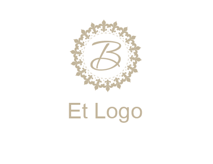 elegant letter b logo