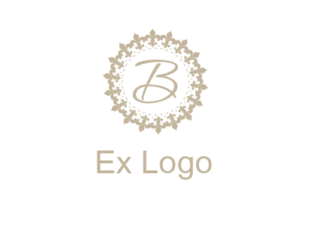 elegant letter b logo