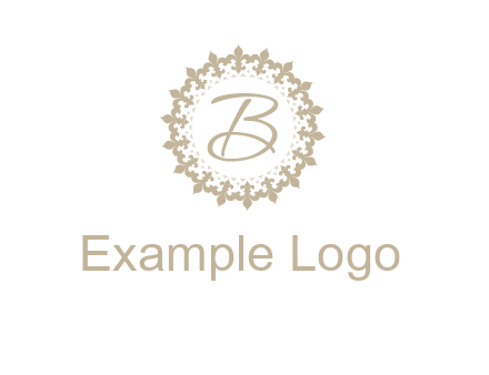 elegant letter b logo