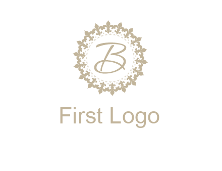 elegant letter b logo