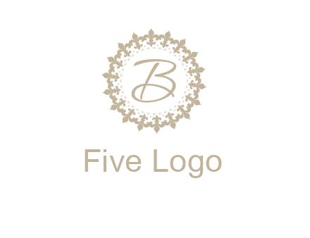 elegant letter b logo