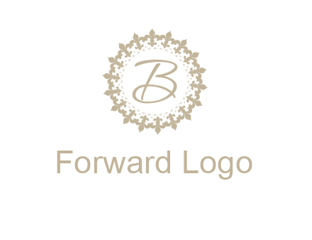elegant letter b logo