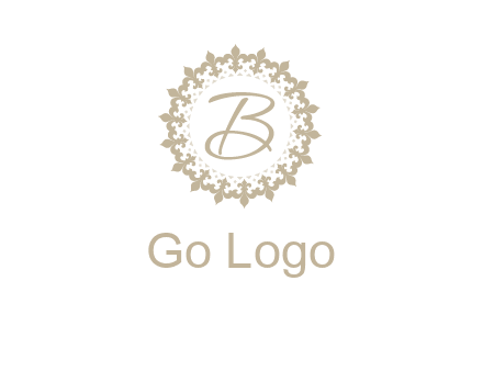 elegant letter b logo