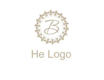 elegant letter b logo