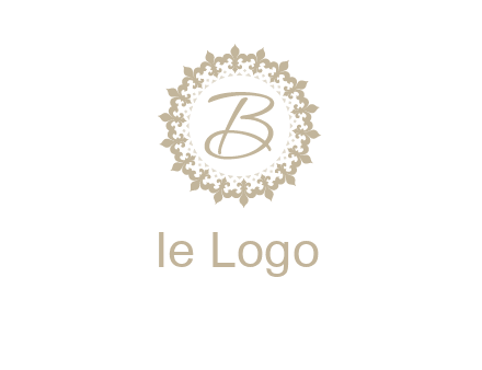 elegant letter b logo