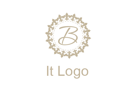elegant letter b logo