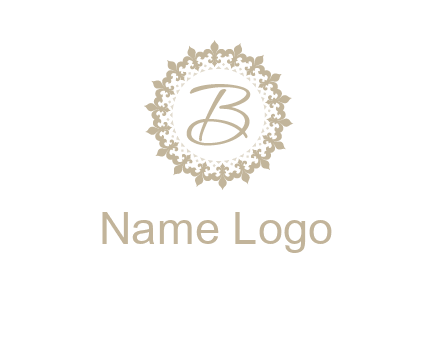 elegant letter b logo