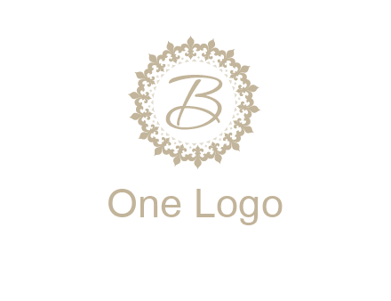elegant letter b logo