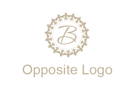 elegant letter b logo