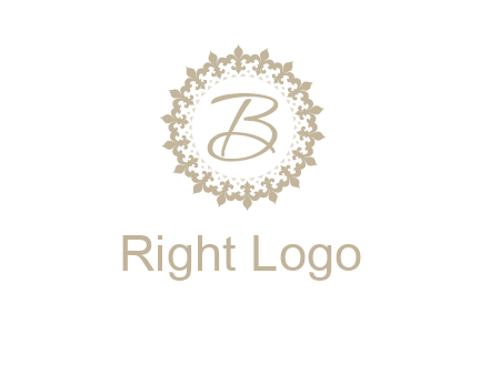 elegant letter b logo