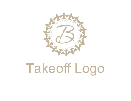 elegant letter b logo
