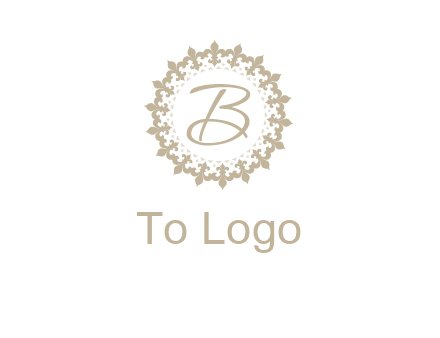 elegant letter b logo