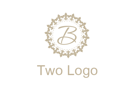 elegant letter b logo