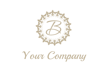 elegant letter b logo