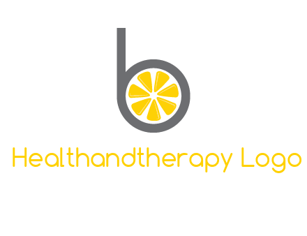 lemon inside letter b logo