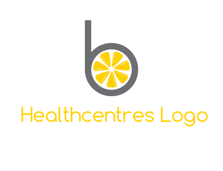 lemon inside letter b logo