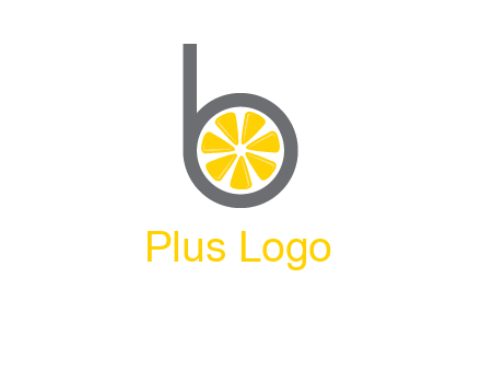 lemon inside letter b logo
