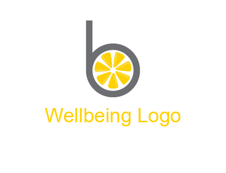 lemon inside letter b logo