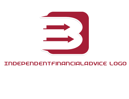 letter b placed in front of rounded square with arrows logo
