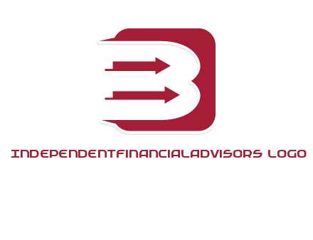 letter b placed in front of rounded square with arrows logo